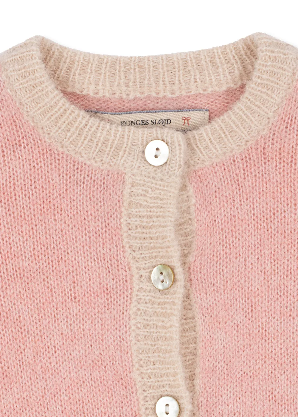 Konges Sløjd Kitty Cardigan Vest Silver Pink Alpaca