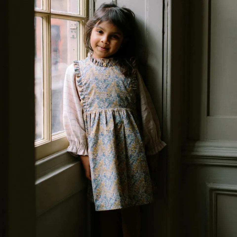 The Mompany Marlow Pinafore jurk Aubrey print