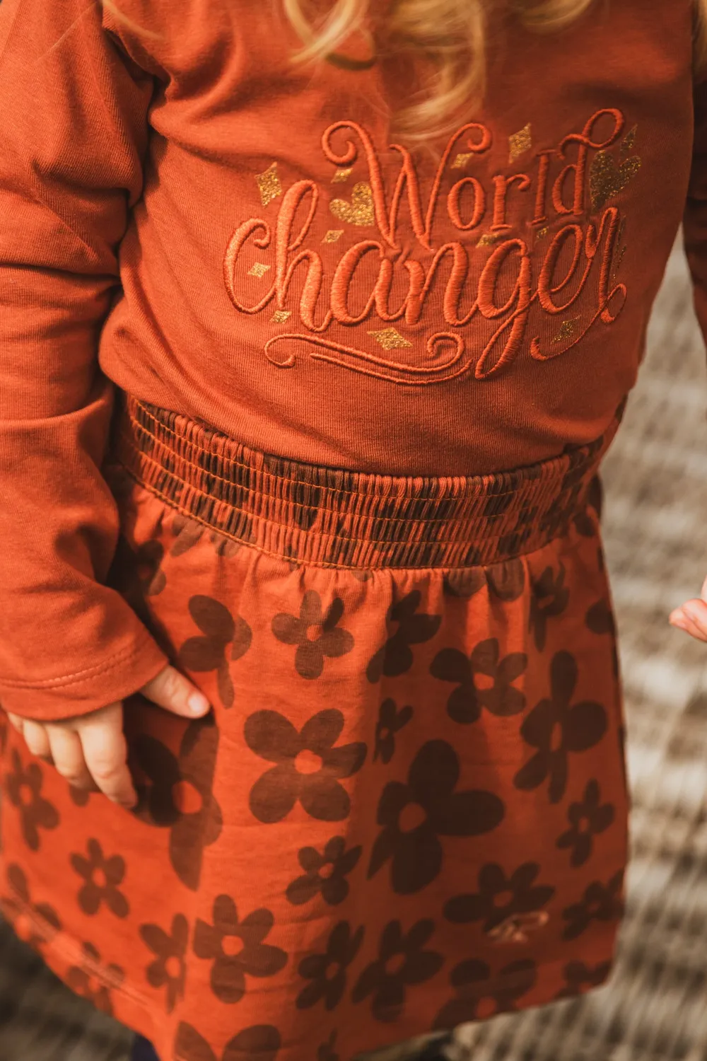 4President Kiana Brandy Brown longsleeve meisjes katoen