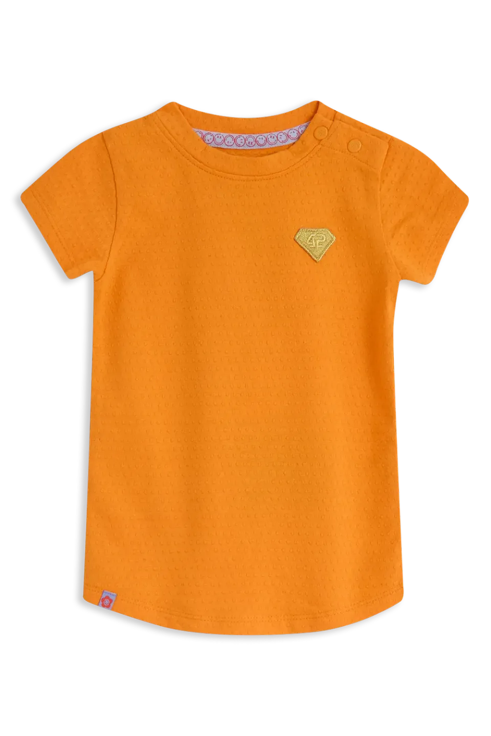 4PRESIDENT Noelani Orange T-shirt meisjes bubbelstof
