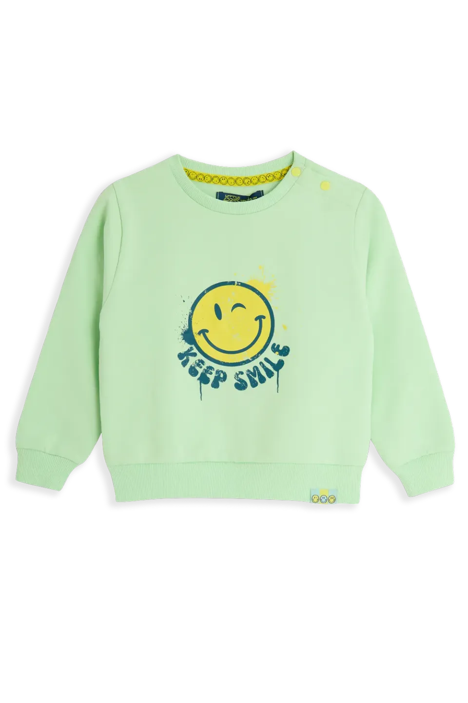 4PRESIDENT Paris Green trui groen keep smile
