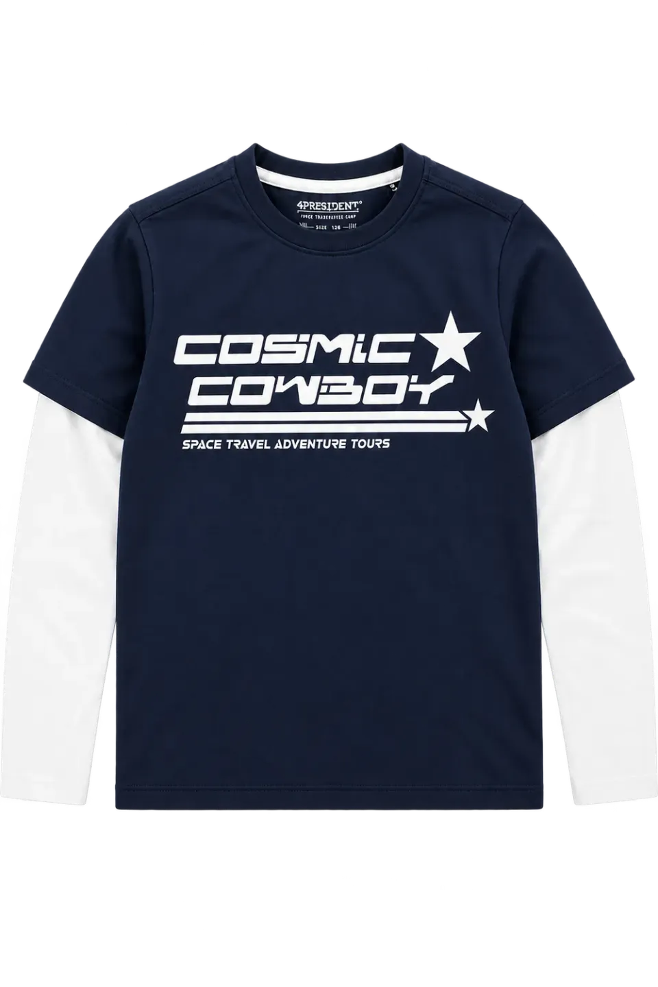 4PRESIDENT Luuk Cosmic longsleeve shirt jongens katoen