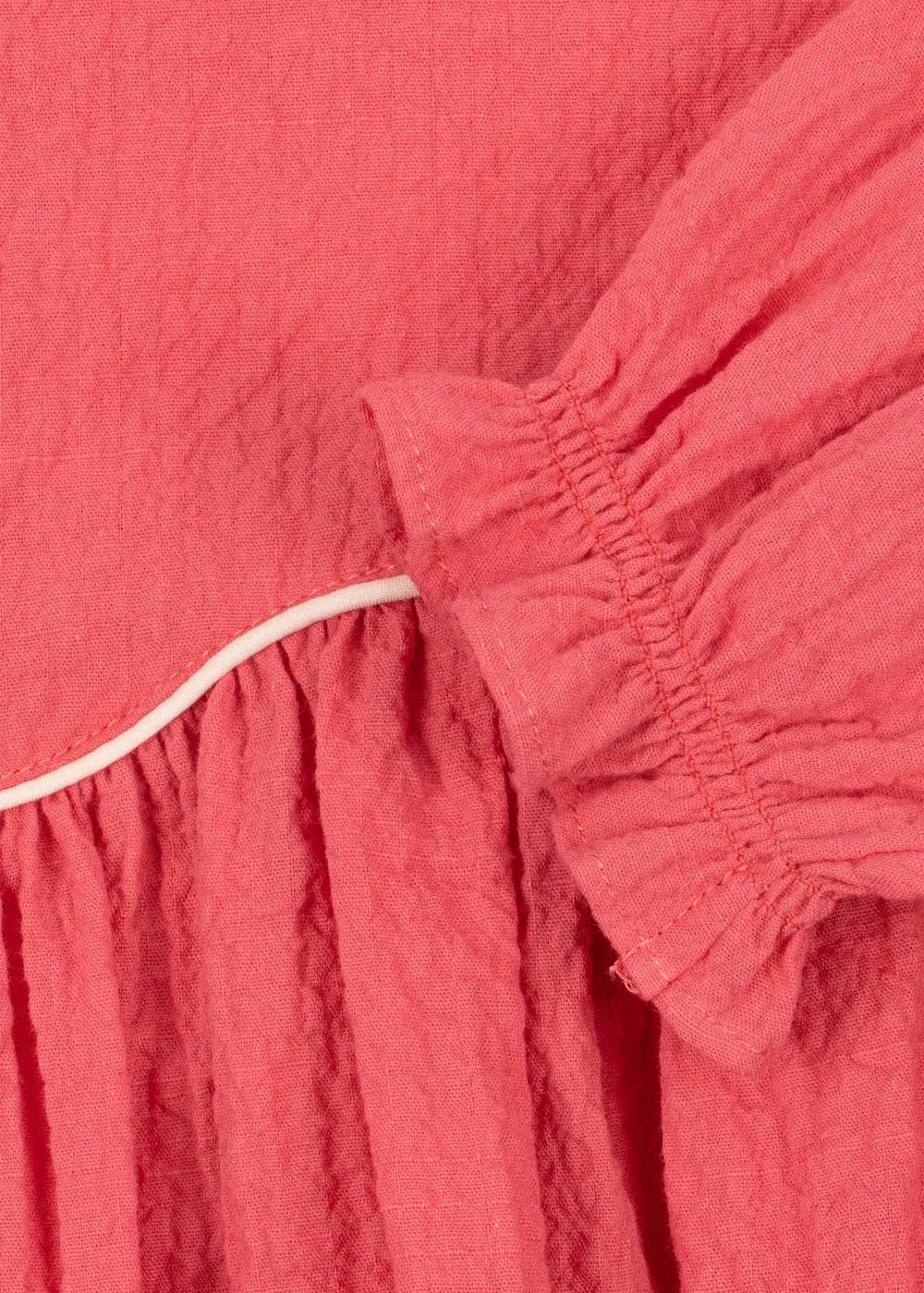 Konges Sløjd Ava jurk sun kissed coral seersucker