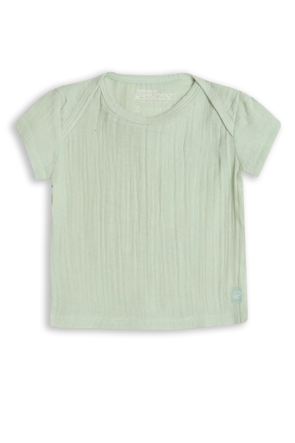 4PRESIDENT Moon T-shirt Silt green baby katoen
