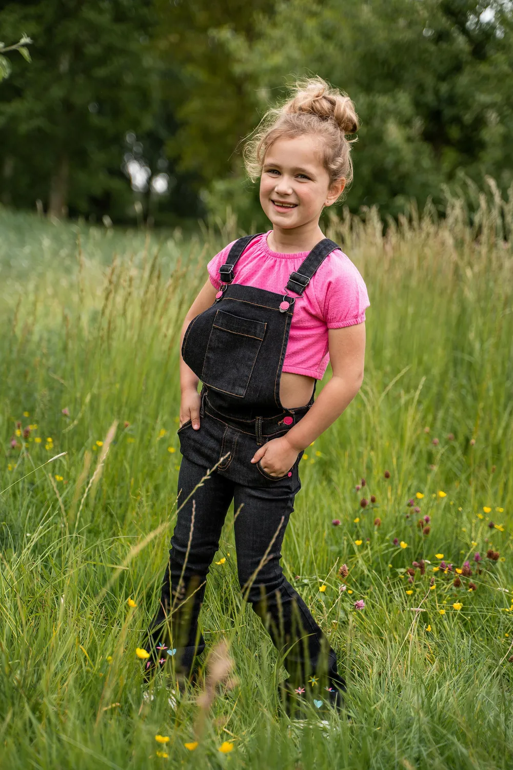 4President Lesly Mid Pink crop top roze