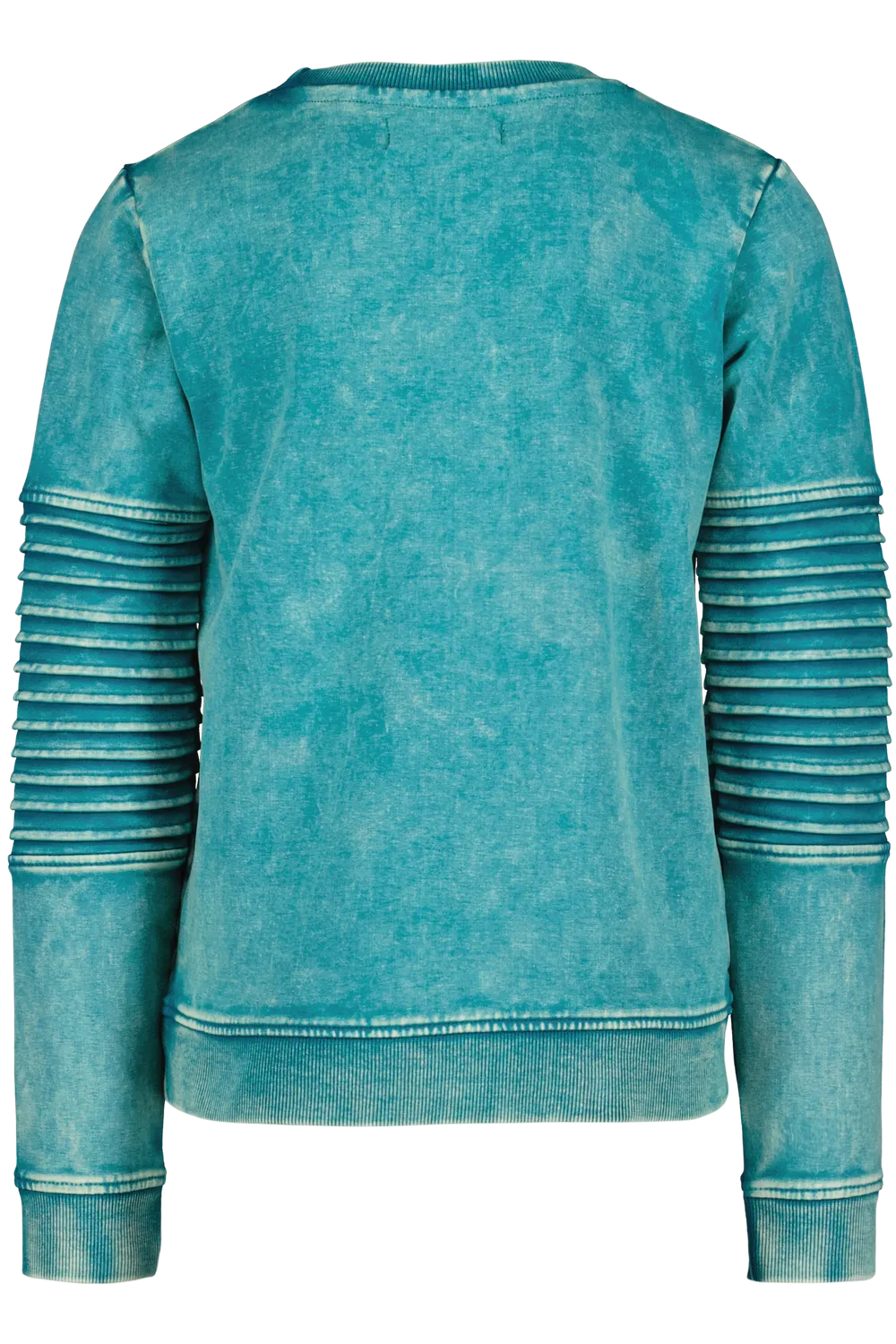 4President Milan sweater blue coral acid wash katoen