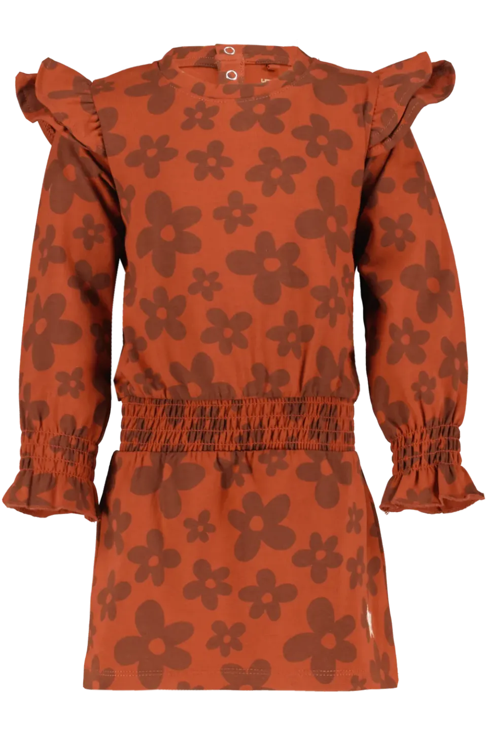 4PRESIDENT Katja jurk lange mouw bloemenprint