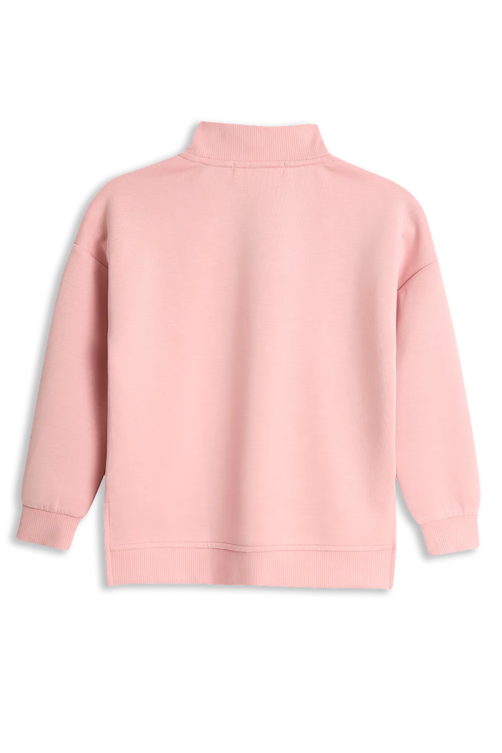 4PRESIDENT Maud sweater meisjes rits lichtroze stretch