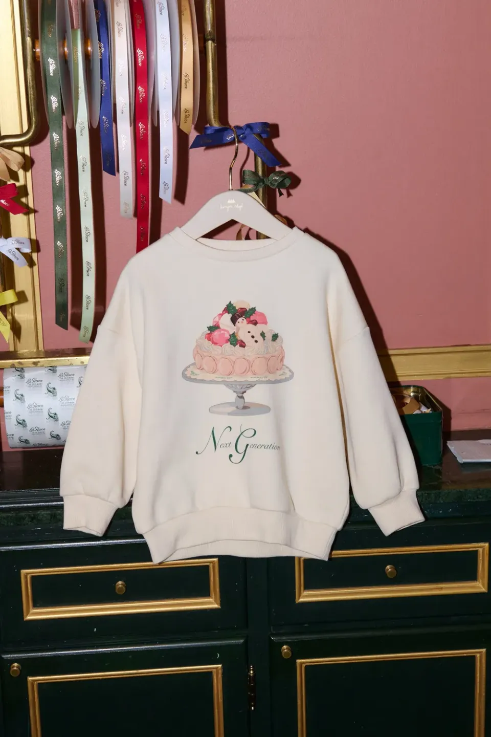 Konges Sløjd La Glace Lou sweatshirt wood ash bio