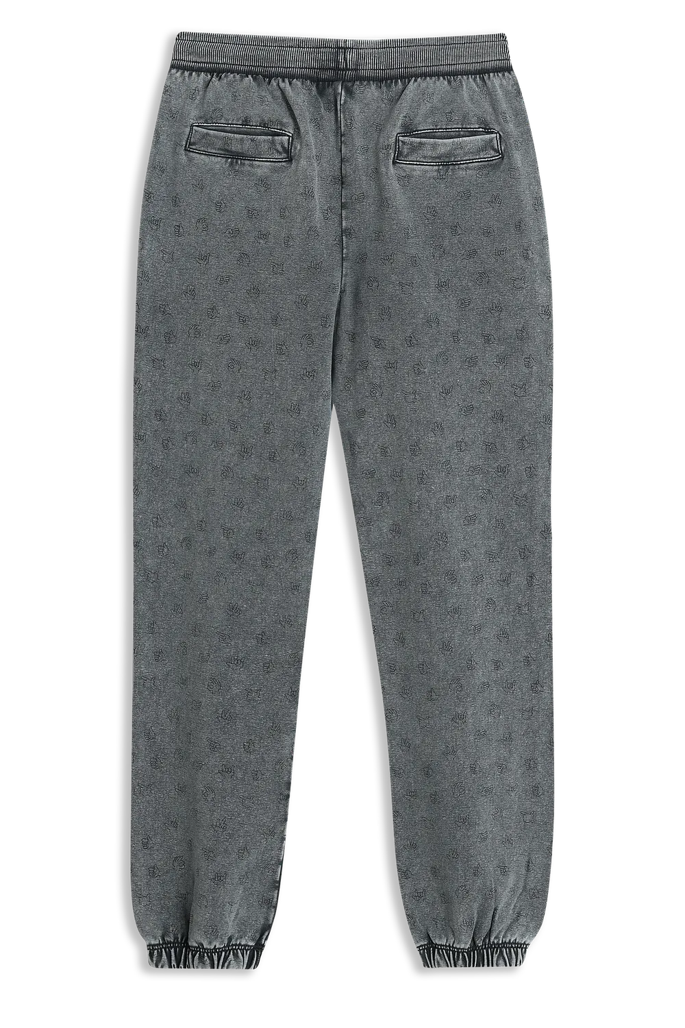 4President Onni Black Broek Acid Wash Zomer