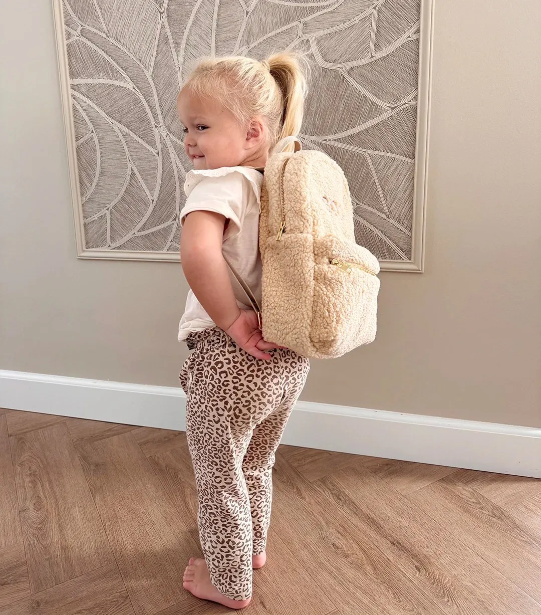 Soda Fashion Teddy rugtas pluche beige