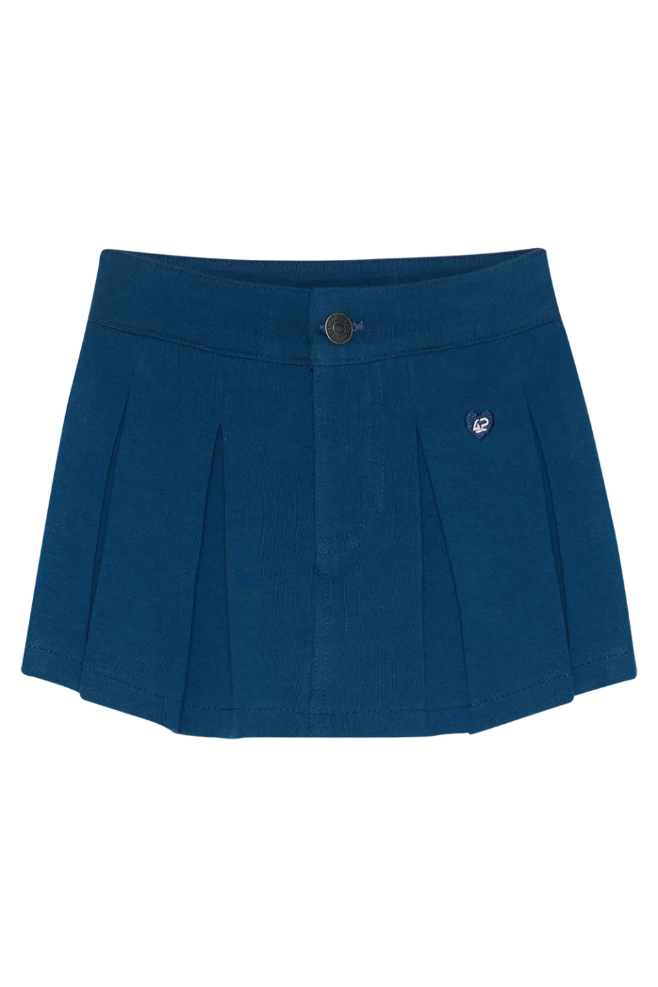 4President Baukje Blue rok blauw katoen stretch