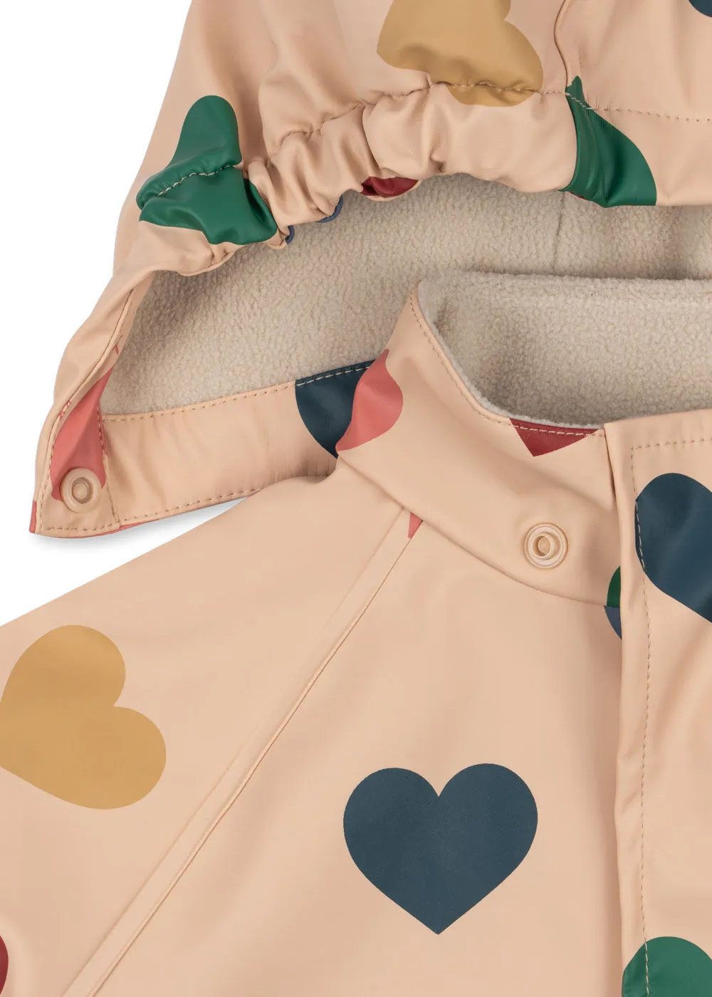 Konges Sløjd Rainy Palme regenset fleece bon coeur coloré