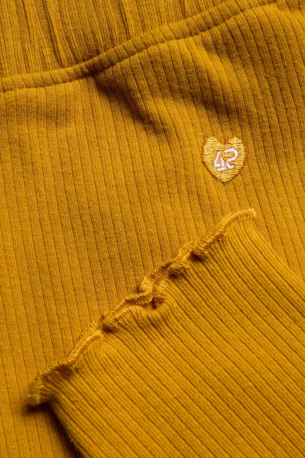 4PRESIDENT Bette legging Yellow geribbeld