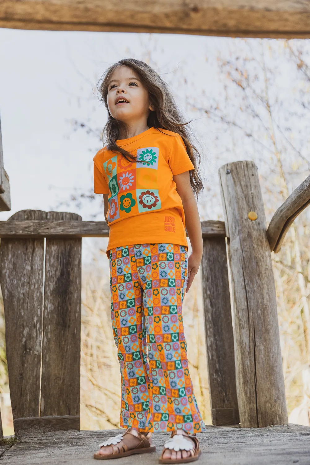 4President Noor Orange T-shirt oranje drukknoop
