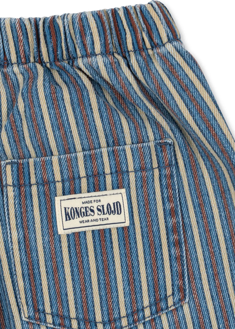 Konges Sløjd Magot broek tricolore bleu biokatoen