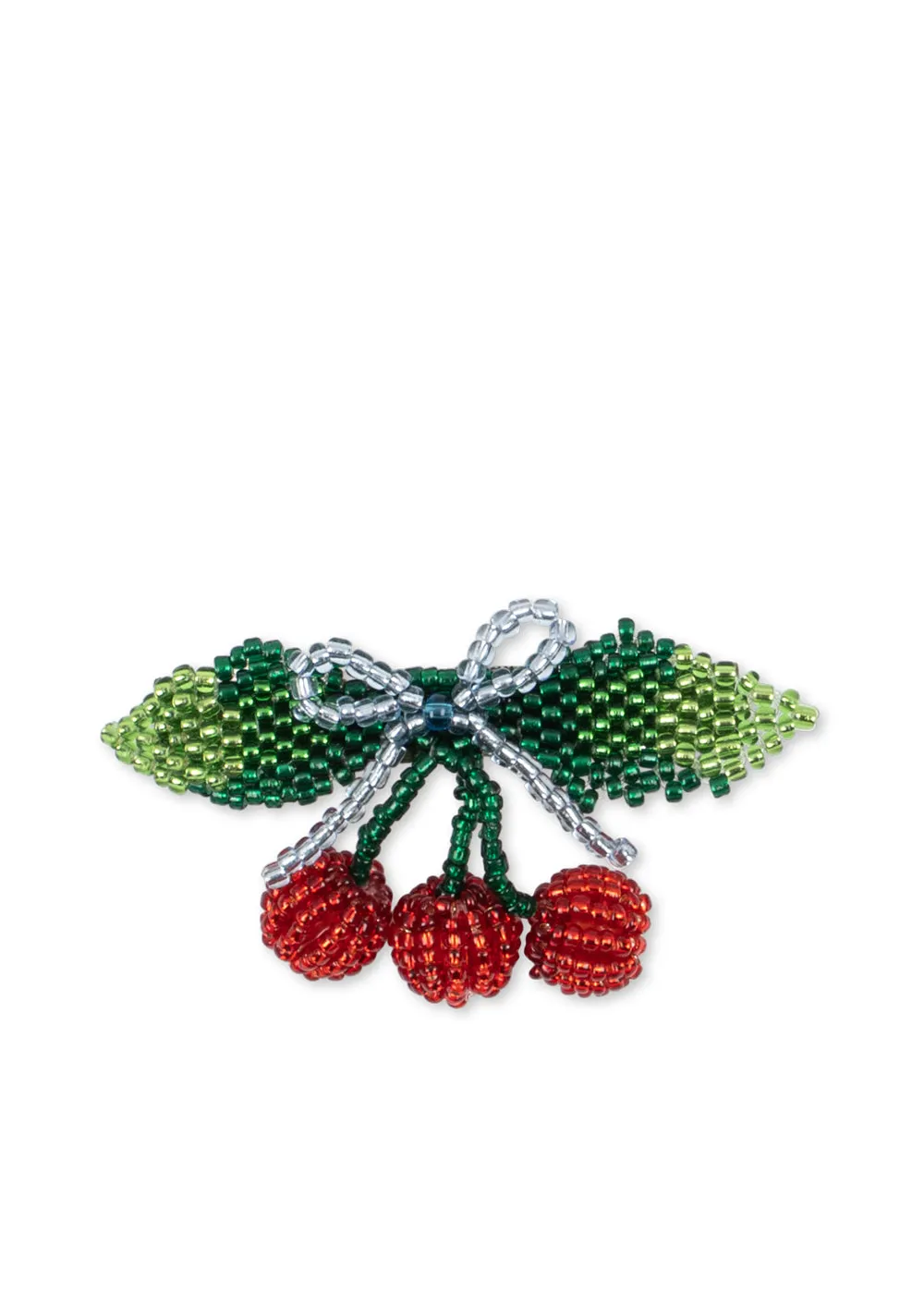 Konges Sløjd Cherry Haarclip Strik Rood glaskralen