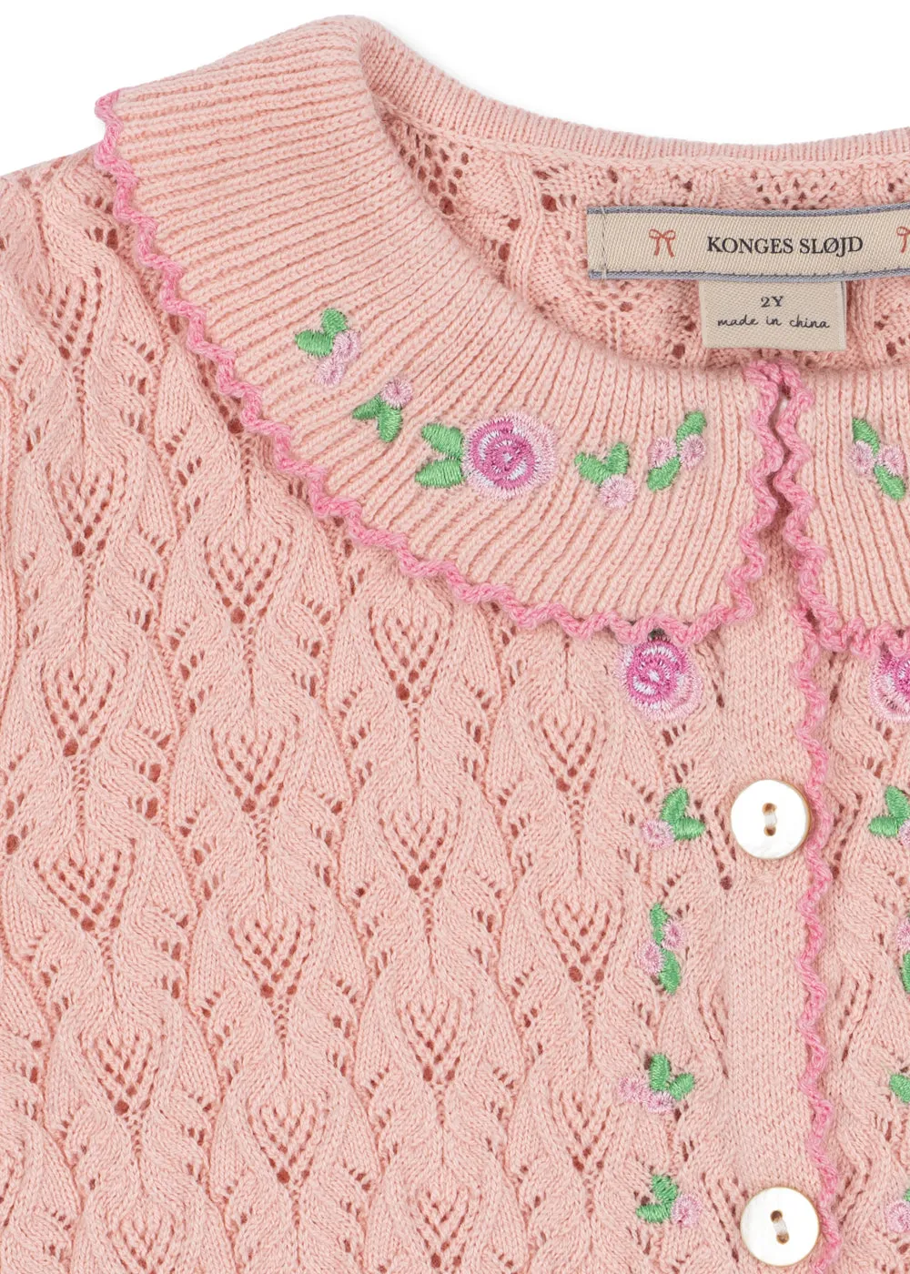 Konges Sløjd Rosier Light Rose vestje kasjmier