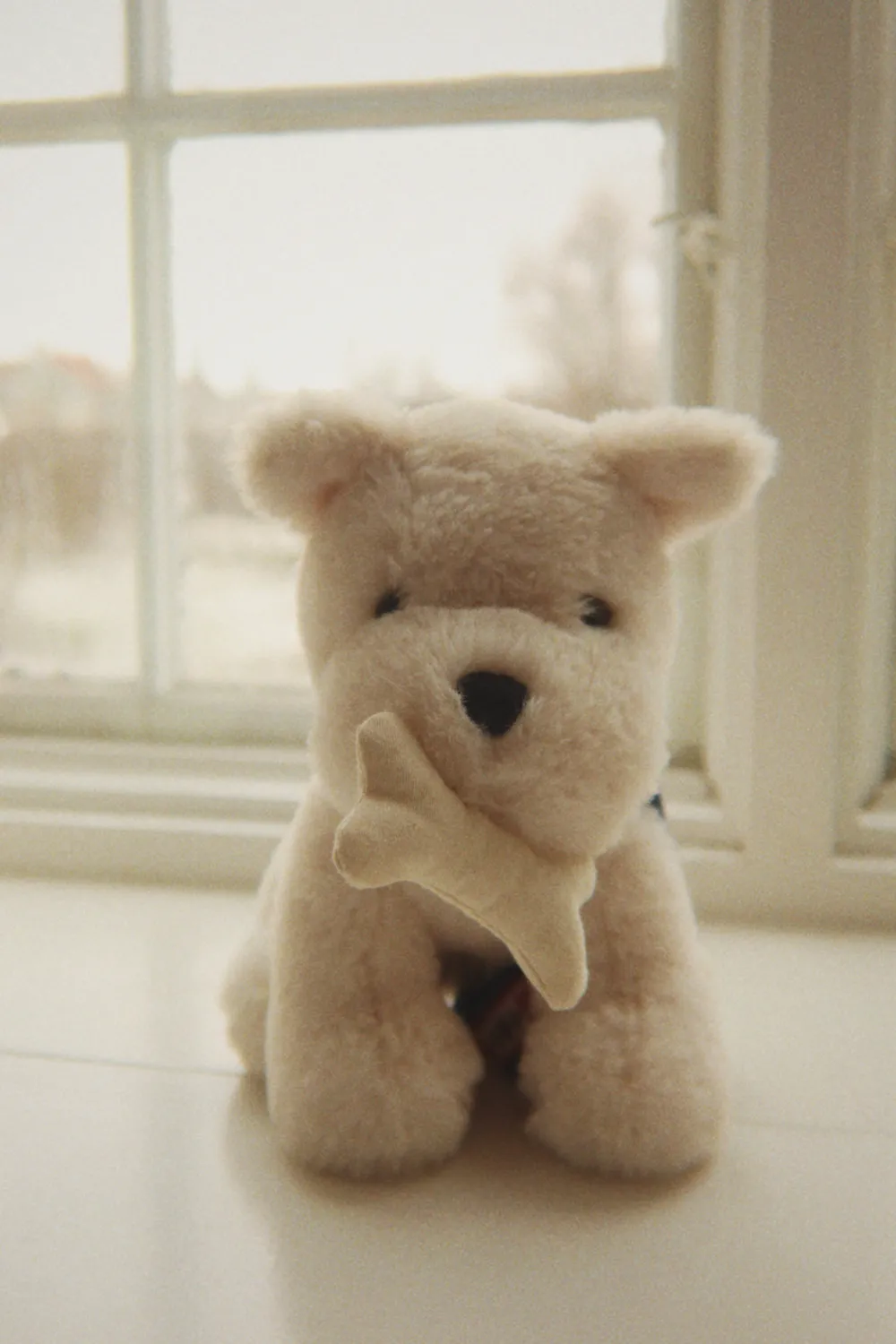 Konges Sløjd Terry hond knuffel coeur coloré 20 cm