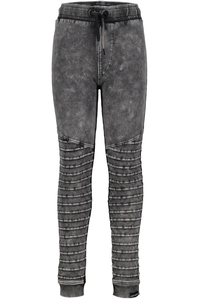 4President Tieme Black bikerbroek jongens katoen