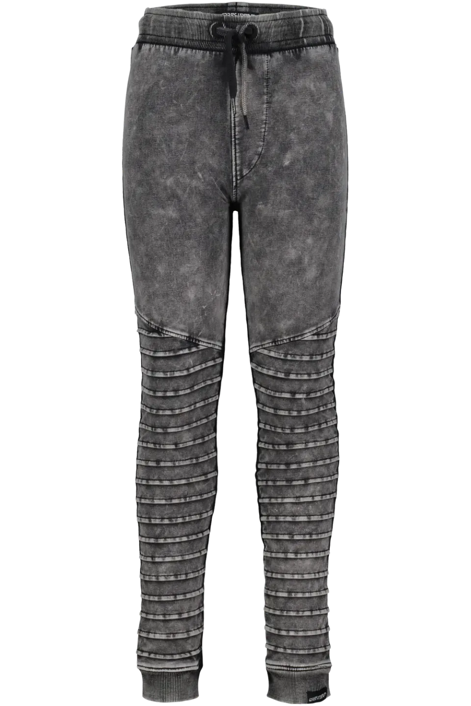 4President Tieme Black bikerbroek jongens katoen