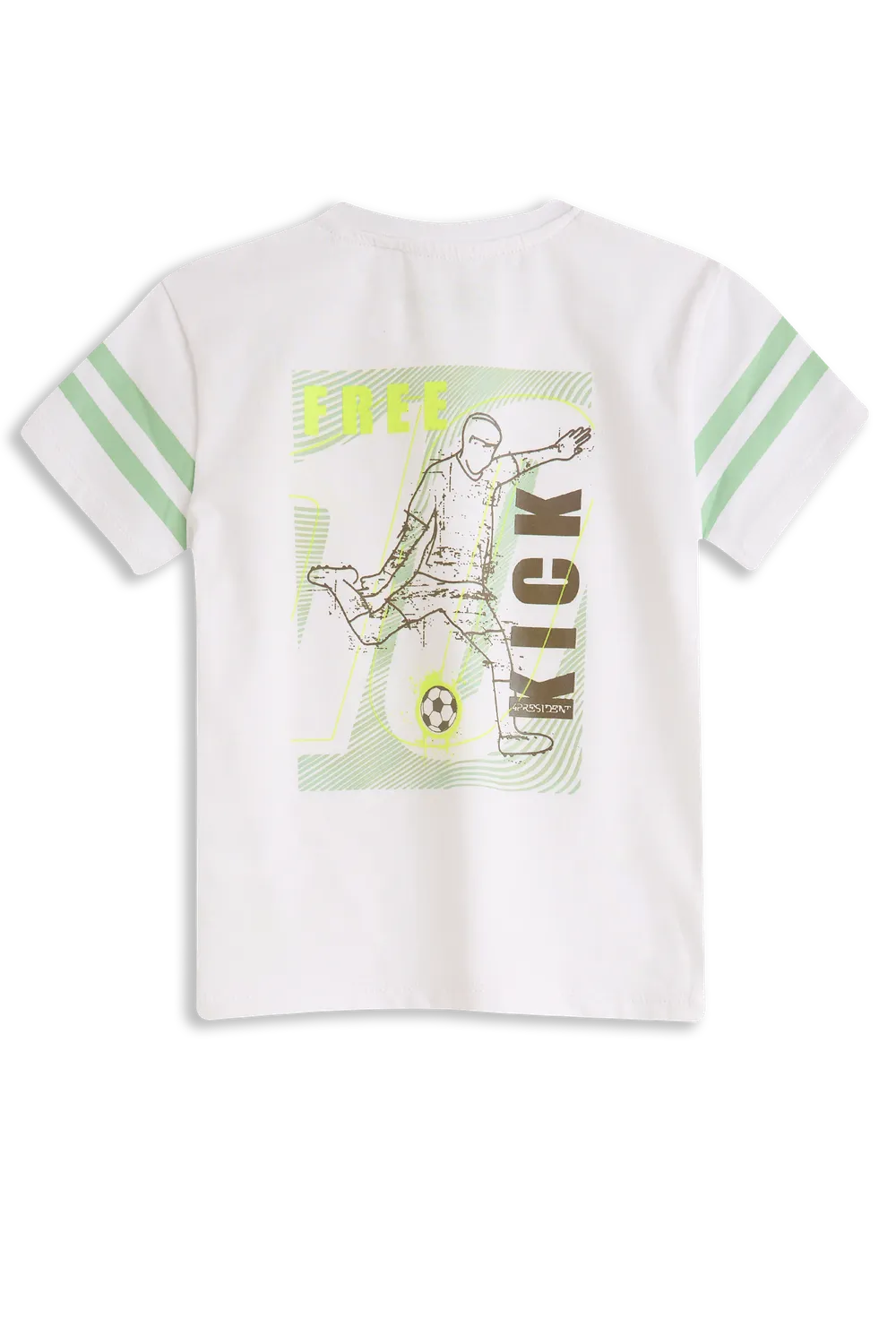 4PRESIDENT Duncan Bright White T-shirt jongens katoen