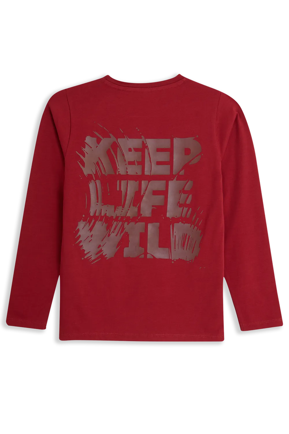 4President Gianny Red jongens longsleeve statementprint