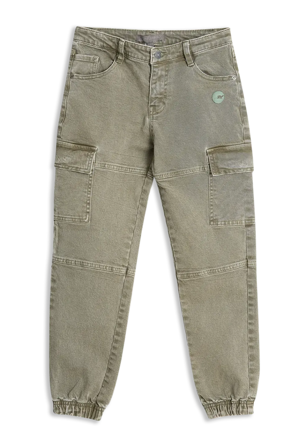 4President Graydi cargo broek groen katoen stretch