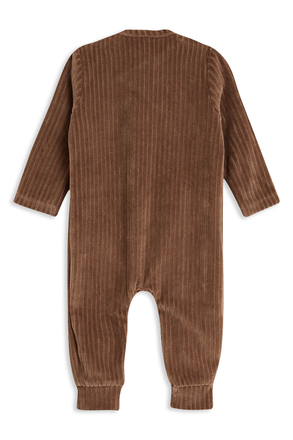 4PRESIDENT Zareen Brown jumpsuit velvet rib overslag