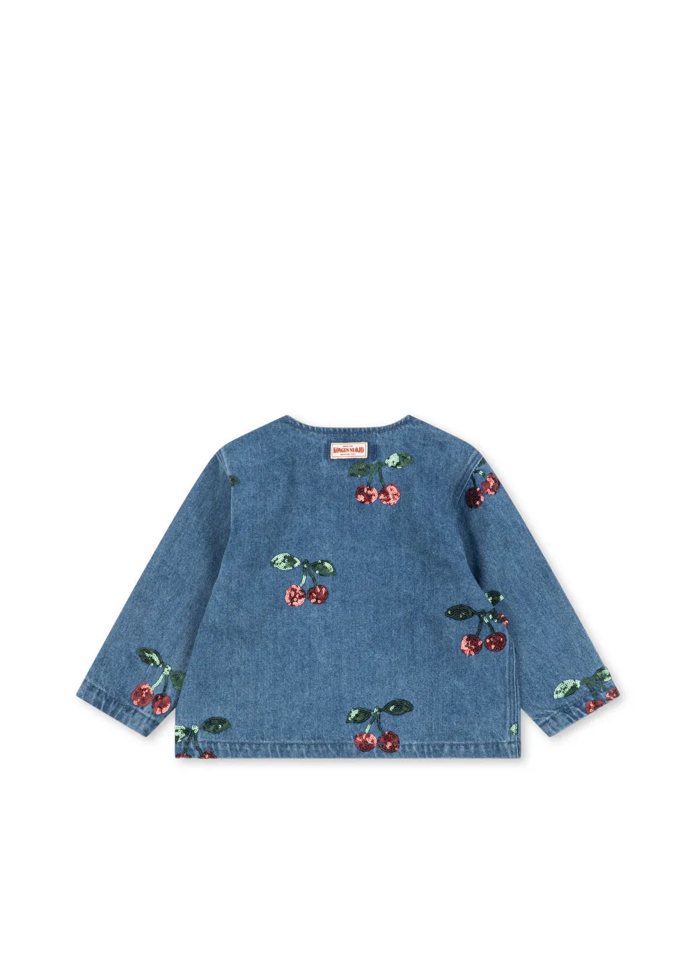 Konges Sløjd Magot denim blouse cherry sequin