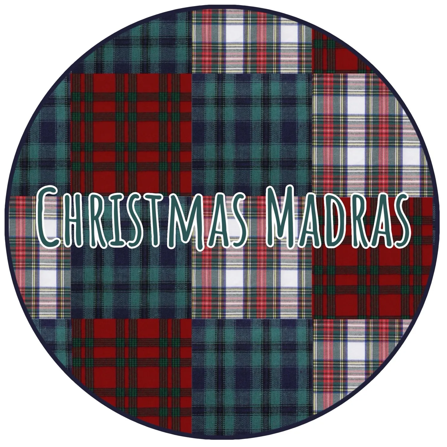 Busy Bee Smocks Christmas Madras meisjes sokken M strik