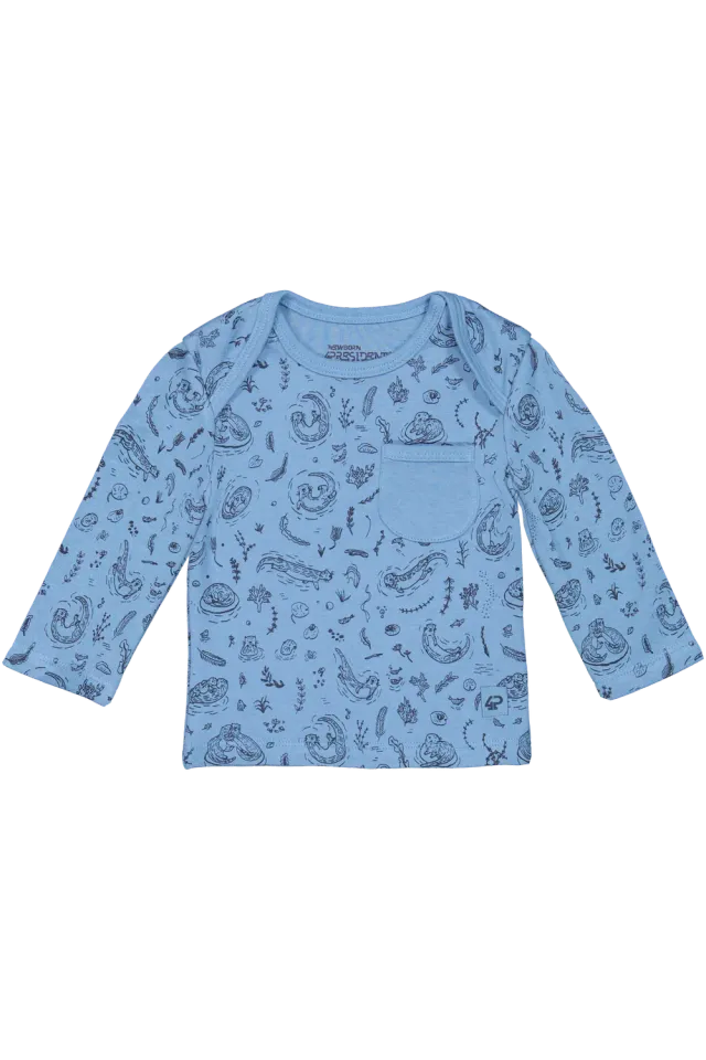 4President Jens Captain's Blue AOP T-shirt blauw