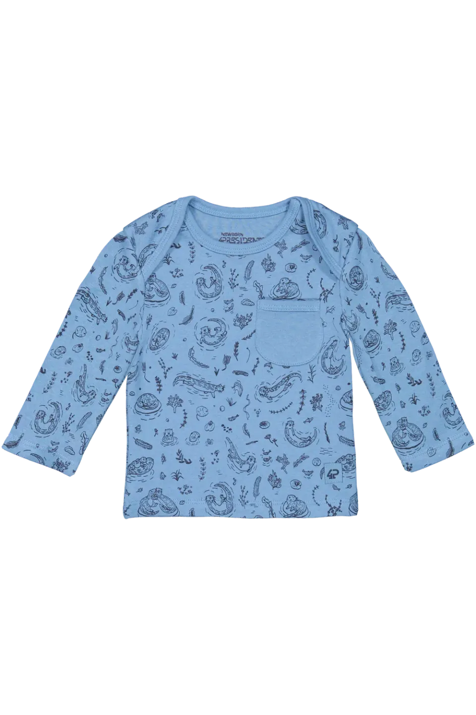 4President Jens Captain's Blue AOP T-shirt blauw