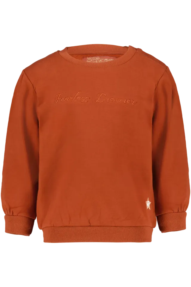 4PRESIDENT Kate Brandy Brown sweater tekstprint