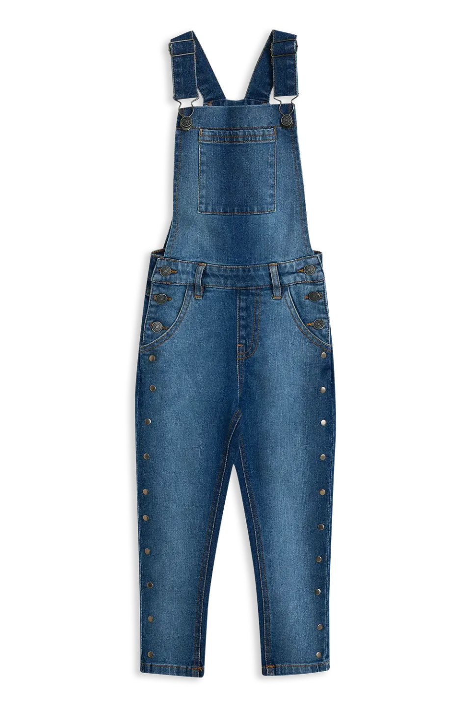 4President Kei tuinbroek blauw denim maat 92 katoen