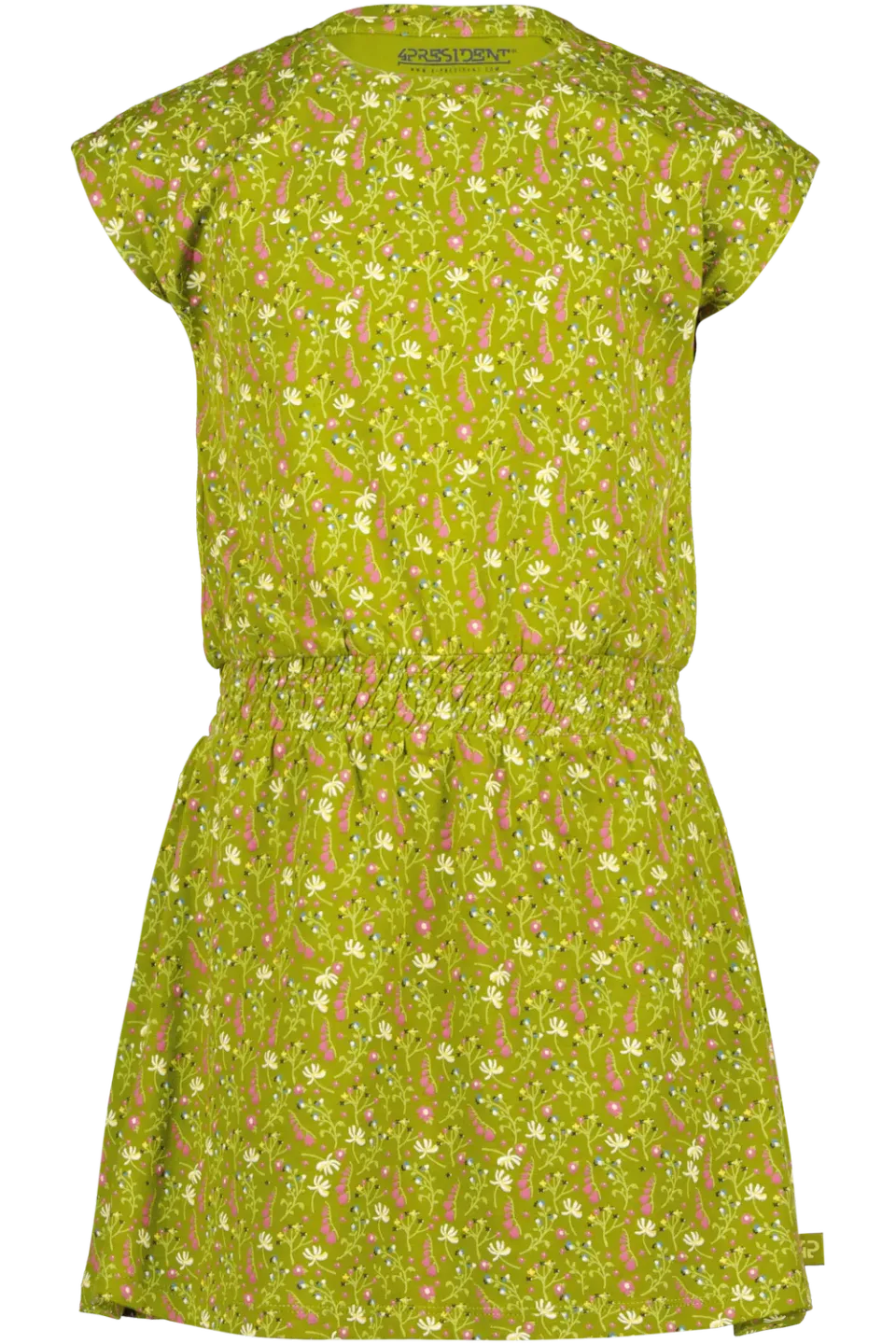 4PRESIDENT Lora AOP Army Green jurk bloemenprint