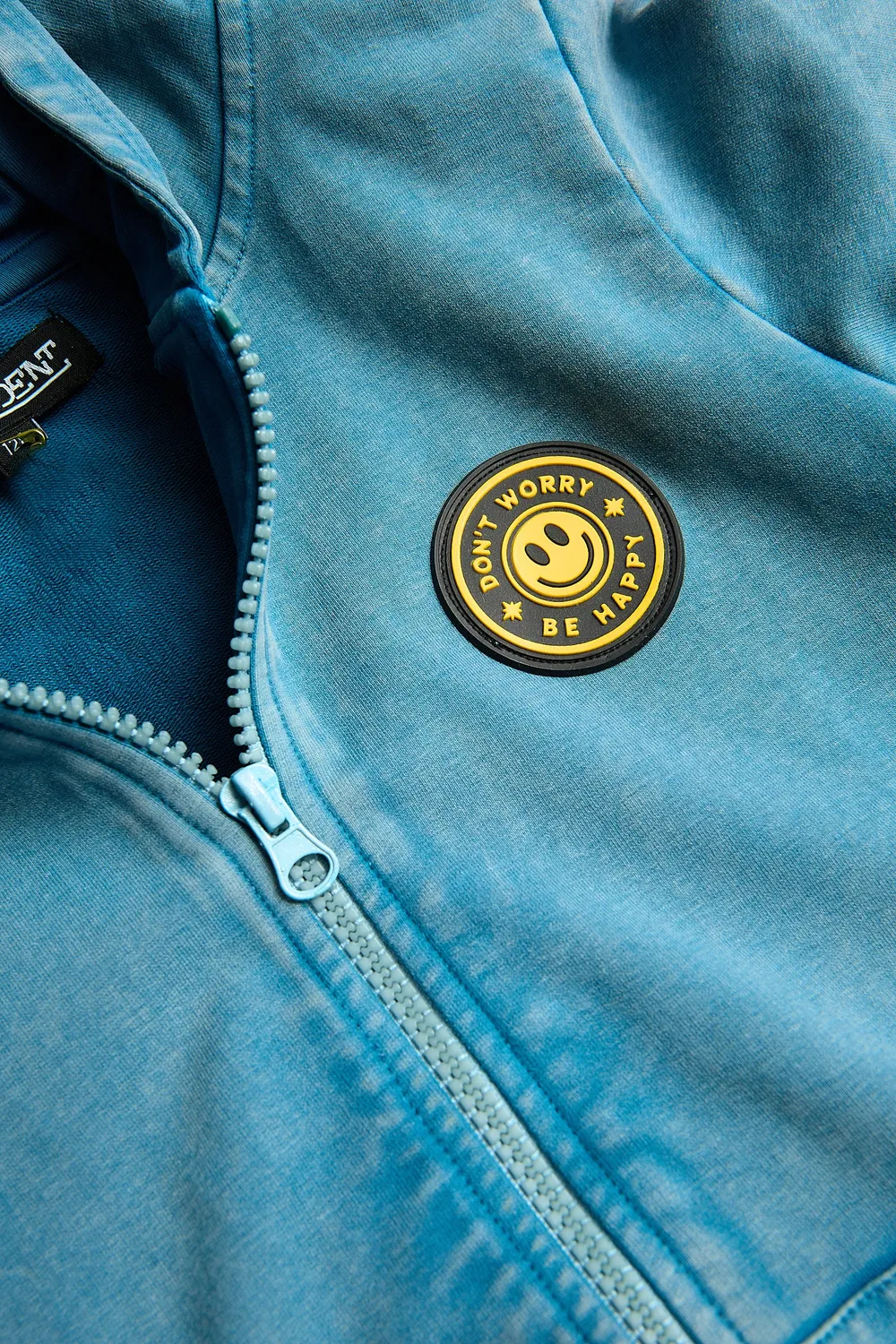 4President Noa hoodie blauw relax vibes katoen
