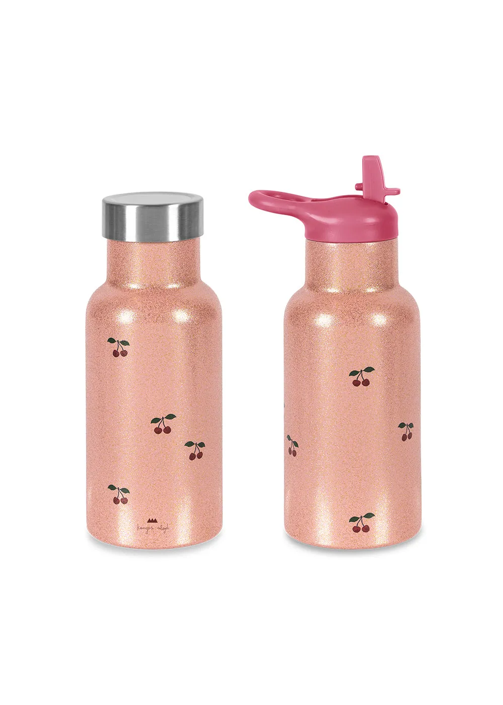 Konges Sløjd thermofles cherry glitter 350 ml rvs