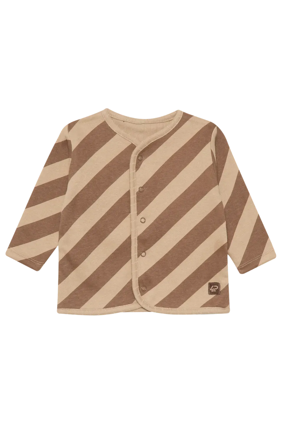 4PRESIDENT Ziri Sand sweater baby overslag katoen