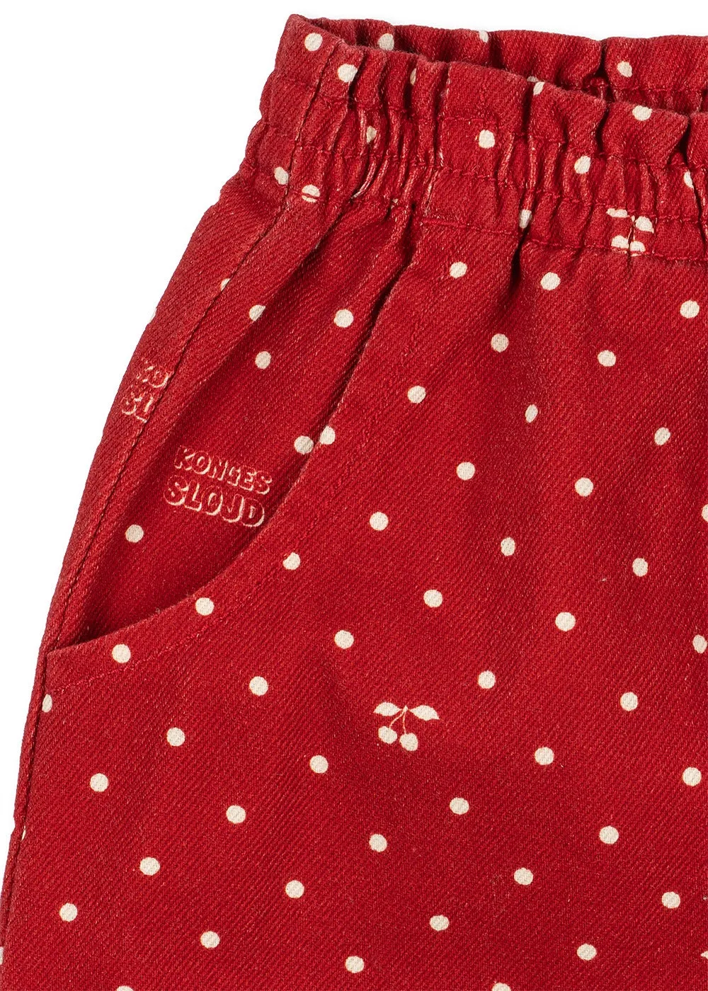 Konges Sløjd Magot Broek cherry dot derby biologisch denim