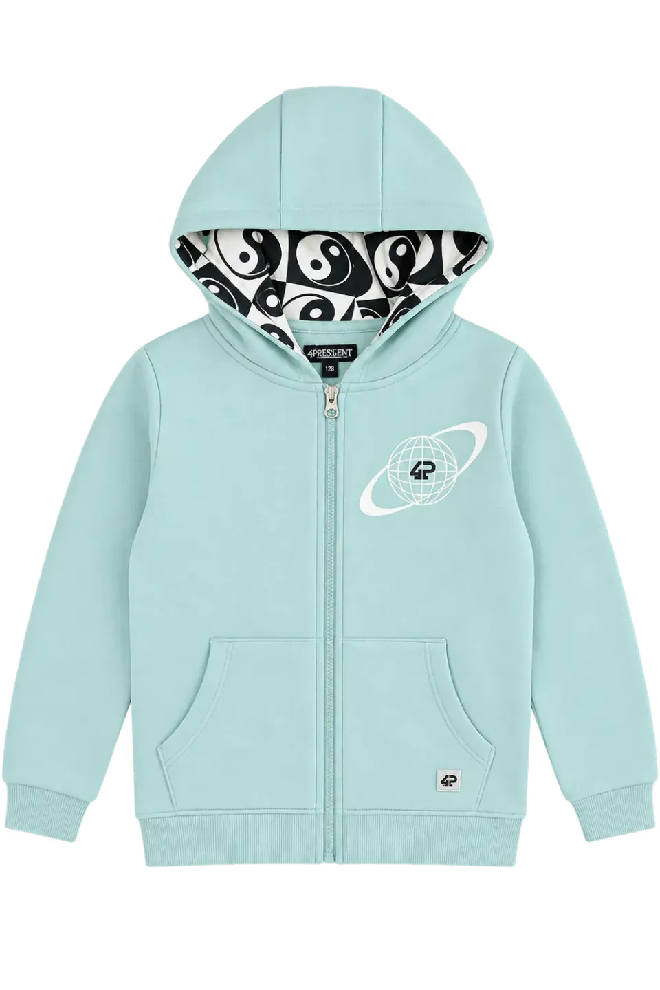4PRESIDENT Leandro Blue Haze vest hoodie jongens katoen