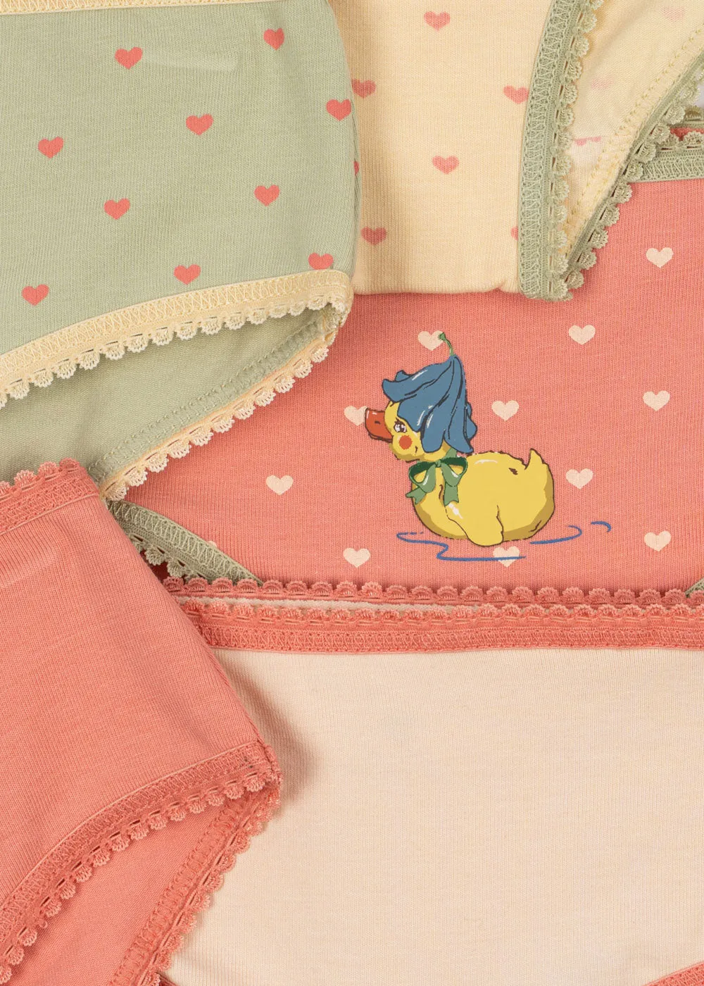 Konges Sløjd Basic onderbroek meisjes 5-pack mix biokatoen