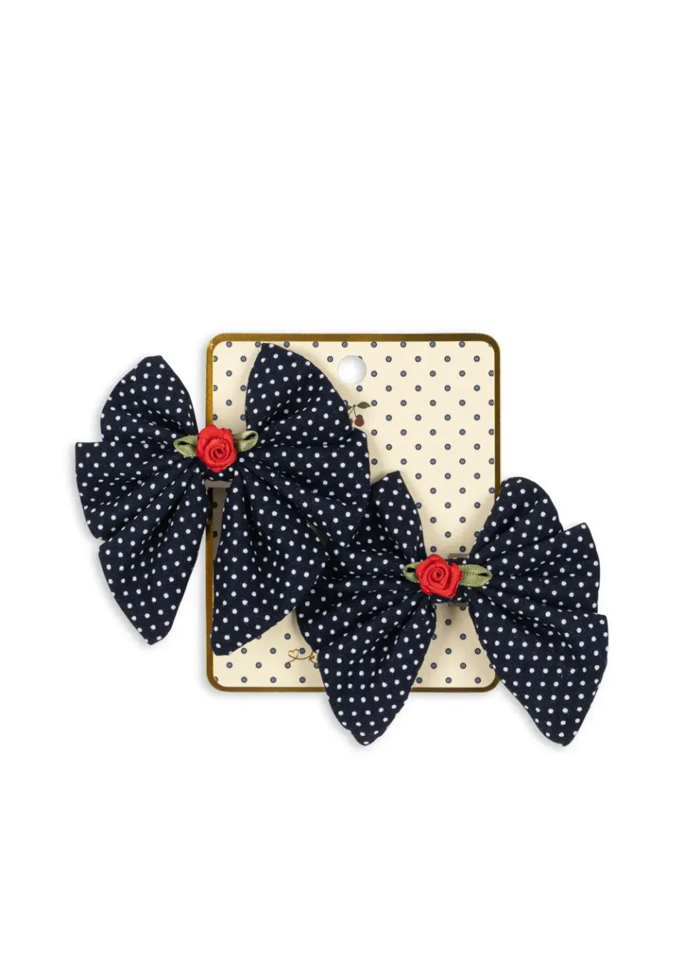 Konges Sløjd Rose Strik haarclips 2-pack dot nuit