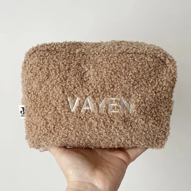 SODA FASHION Etui Boucle toilettas Biscuit zacht