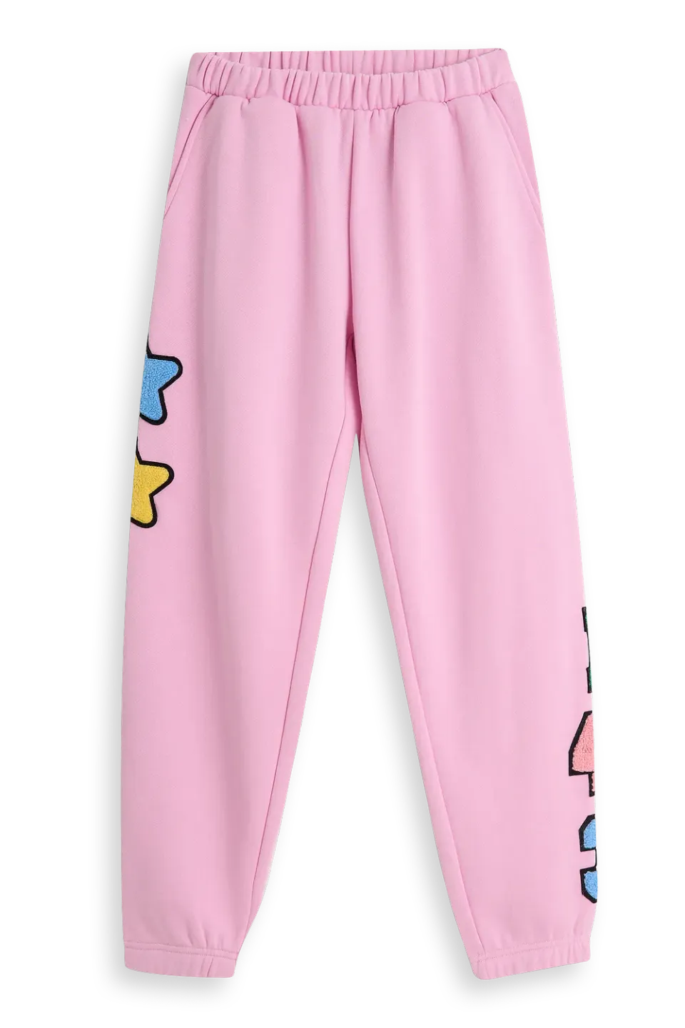 4PRESIDENT Freda joggingbroek pink katoen patches