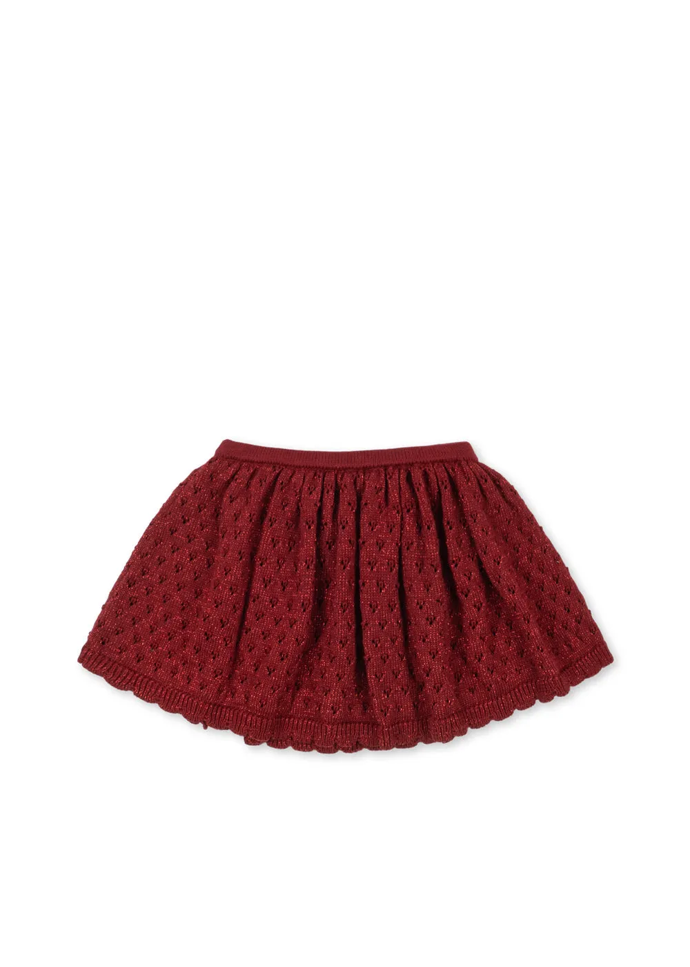 Konges Sløjd Holiday rok red dahlia pointelle