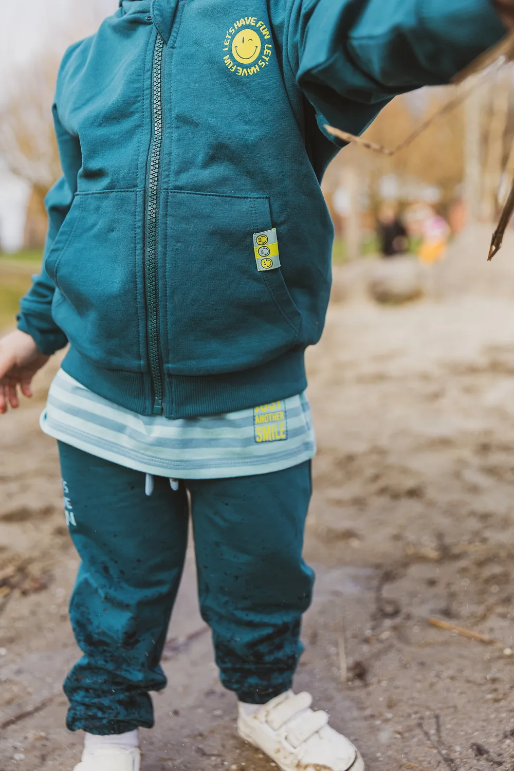 4President Pedro Green hoodie jongens met rits zomer