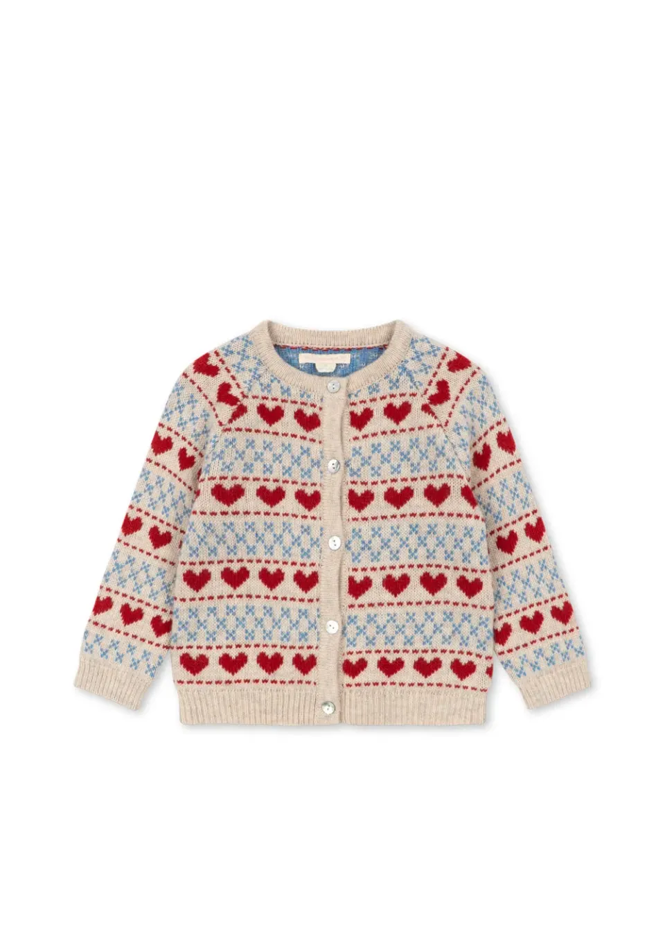 Konges Sløjd Belou cardigan heart wolmix