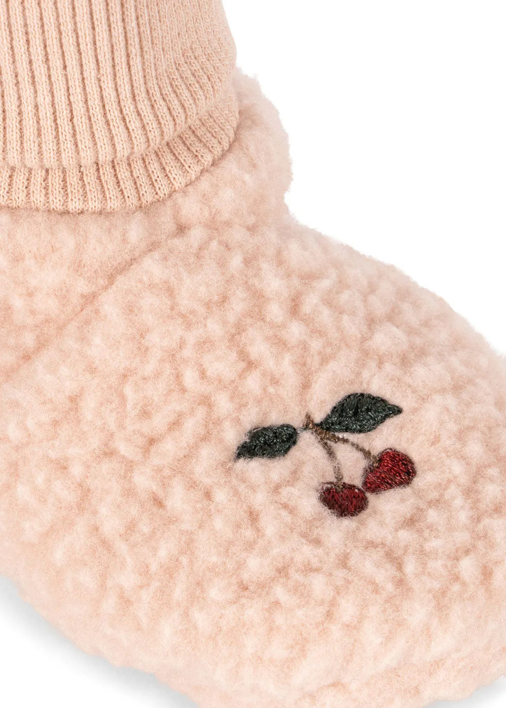 Konges Sløjd Safa babyslofjes rose smoke fleece