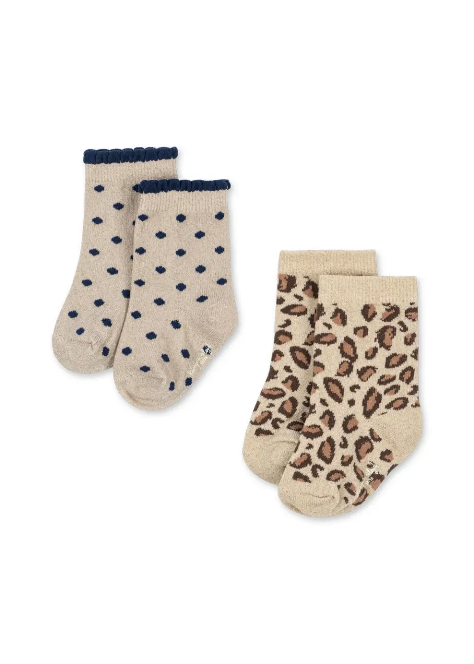Konges Sløjd Sokken 2-pack leo dot katoen